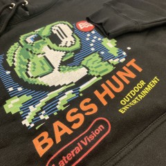 Lateral Vision  BASS HUNT HOODIE  (BLACK)