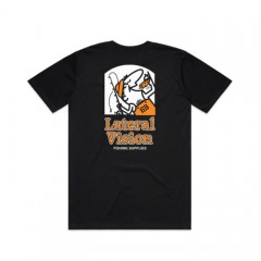 Lateral Vision / ラテラルビジョン  SPECIAL DELIVERY TEE (BLACK)