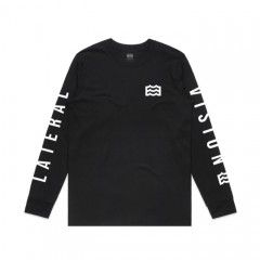 Lateral Vision / ラテラルビジョン  VISIONARY LONG SLEEVE TEE (BLACK)