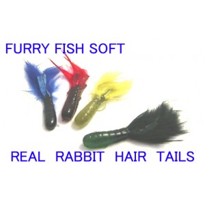 FURRY FISH SOFTTWINTAIL GRUB/ツインテールグラブ　リアルラビットファーテイル