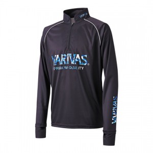 Varibus Dry Half Zip Long Sleeve VAZS-23 Black Camo/Blue Camo