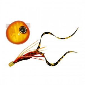 Jackall Lead Bin-Bin Ball Slide 60g F176 Orange Gold / Shimaole Curly T +