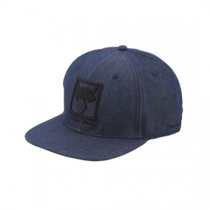 JACKALL Square logo flat cap denim