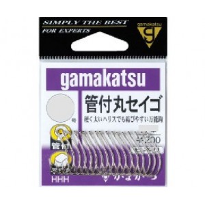 【◇在庫限り40%off】がまかつ バラ 管付丸セイゴ 白 18号（セイゴ針）