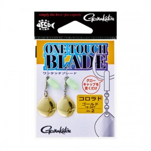 Gamakatsu 19-387 One Touch Blade Colorado Gold