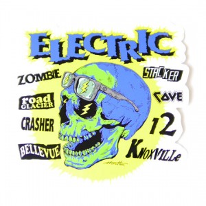 エレクトリック　ヒロットン　コラボステッカー　スカル　M　ELECTRIC　HIROTTON COLLABO STICKER SKULL M