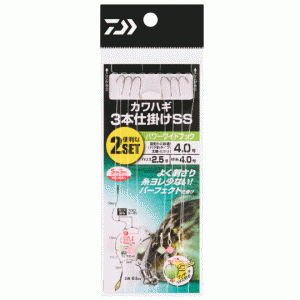 ☆ダイワ　カワハギ仕掛3本 SS パワーワイドフック