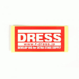 ドレス　ロゴステッカーレッド　DRESS LOGO STICKER RED 