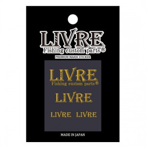 リブレ　蒔絵ステッカー ロゴ ゴールド　LIVRE　