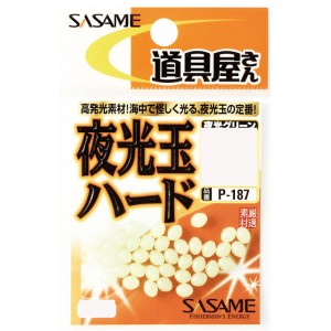 【メール便可】ササメ針 Ｐ−１８７道具屋夜光玉ハード　３