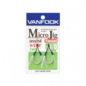 VAN FOOK Micro jig assist wire   twin/1.0cm+tinsel