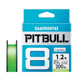 Shimano Pitbull 8 200m Lime Green No. 1.2-2