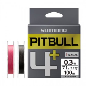 Shimano Pitbull 4+  100m 0.15 LD-M44V Traceable Pink