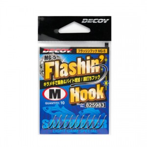 Decoy MG-5 Flashin Hook W Nickel