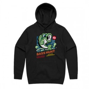 Lateral Vision  BASS HUNT HOODIE  (BLACK)