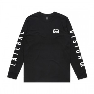 Lateral Vision / ラテラルビジョン  VISIONARY LONG SLEEVE TEE (BLACK)