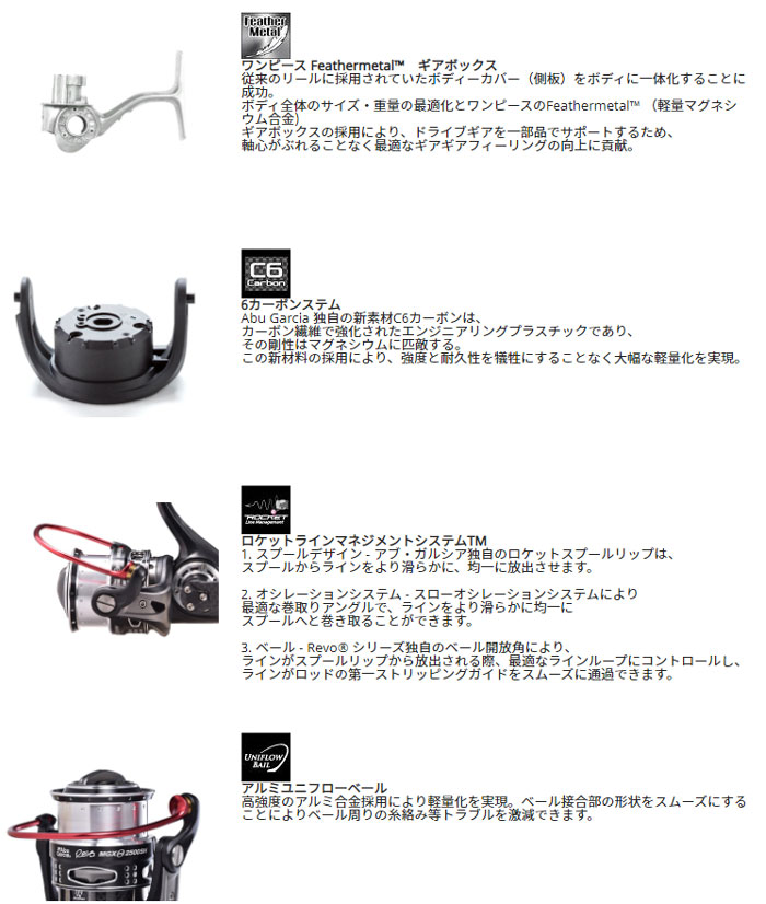 アブ レボMGX シータ 1000S Abu REVO MGX THETA - 【バス＆ソルトの