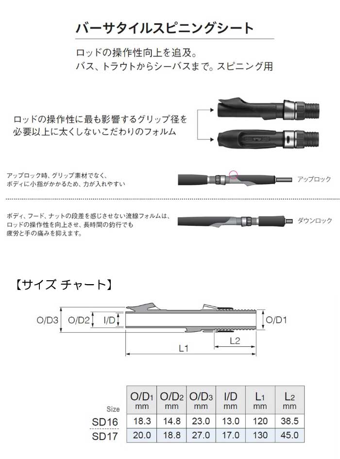 富士工業(Fuji工業) リールシート VSS-SD16 [ ロッドパーツ リールシート ] -  【バス＆ソルトのルアーフィッシング通販ショップ】BackLash／バックラッシュ｜Japanese fishing tackle｜ルアー/釣具通販