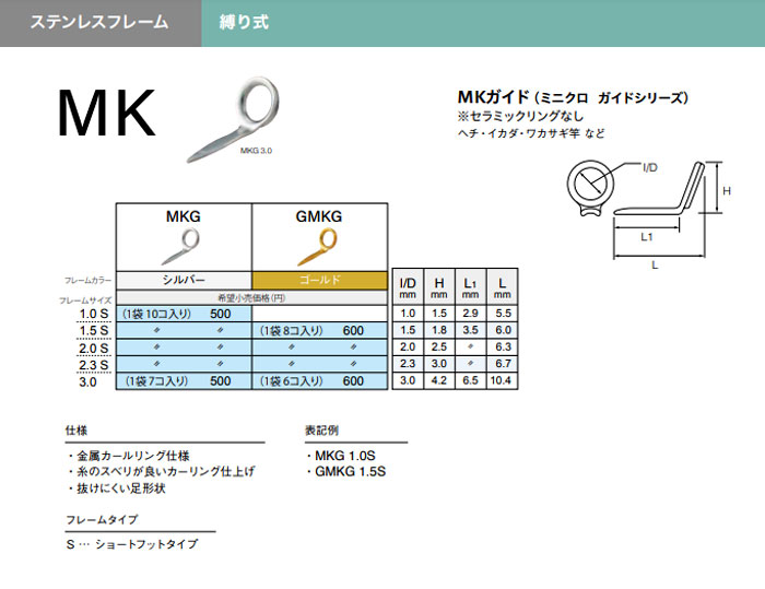 富士工業 ミニクロガイド MKG-2.0S Fuji - 【バス＆ソルトの