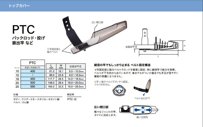 富士工業 トップカバー PTC 18 Fuji - 【バス＆ソルトのルアー