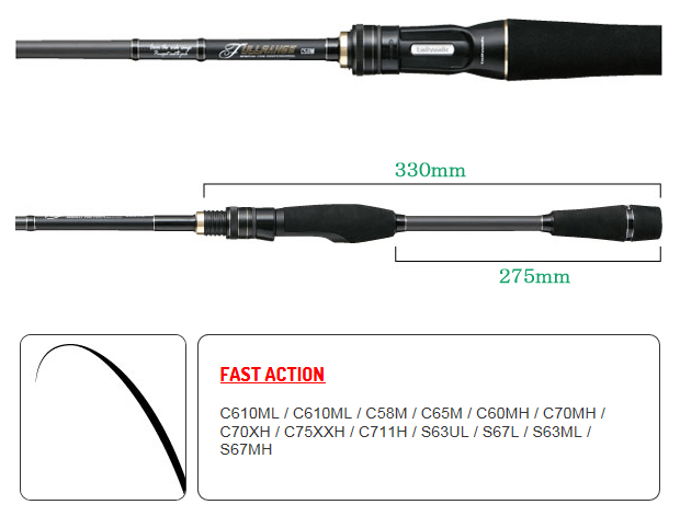 テイルウォーク フルレンジ S67mh Tail Walk Fullrange バス ソルトのルアーフィッシング通販ショップ Backlash バックラッシュ Japanese Fishing Tackle ルアー 釣具通販