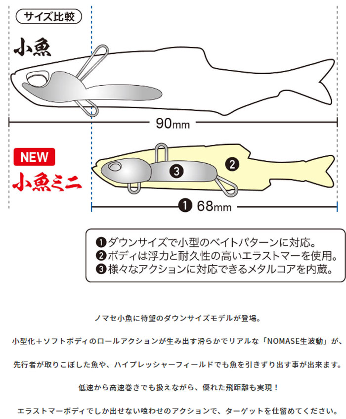 DUO REALIS NOMASE KOZAKANA Small fish - 【Bass Trout Salt lure fishing web  order shop】BackLash｜Japanese fishing tackle｜