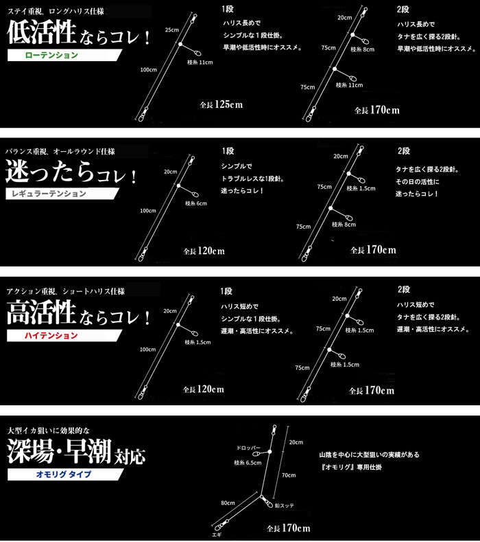 クレイジーオーシャン MT-HI1 COイカメタル仕掛 ハイテンション1段 -  【バス＆ソルトのルアーフィッシング通販ショップ】BackLash／バックラッシュ｜Japanese fishing tackle｜ルアー/釣具通販