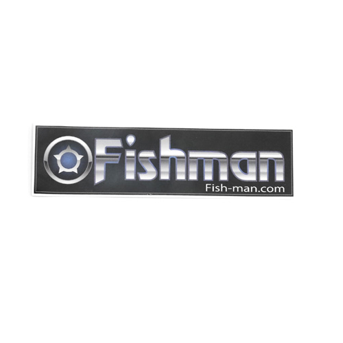 フィッシュマン ステッカー ＃ブラック １50×40mm FISHMAN STICKER