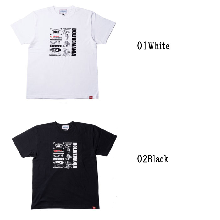 OSP x bassmania mixed design T-shirt - 【Bass Trout Salt lure