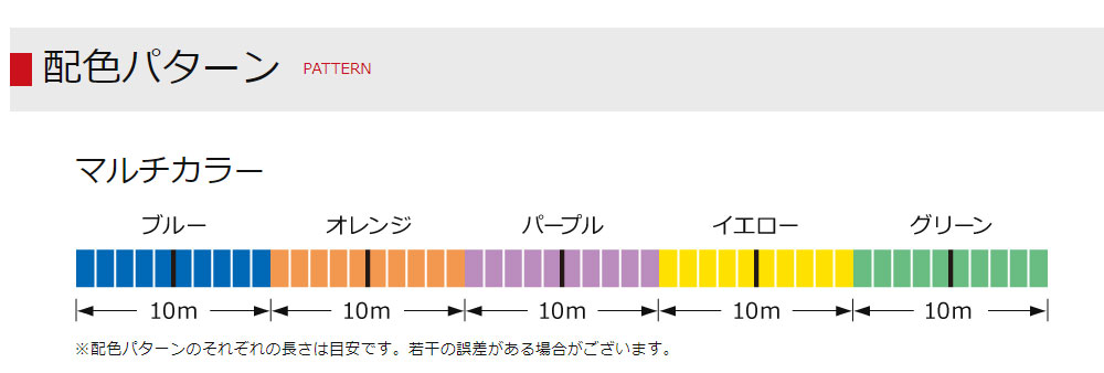 ゴ―セン ROOTS(ルーツ) PEx4 マルチカラー 100m 0.8-2.0号 (PEライン