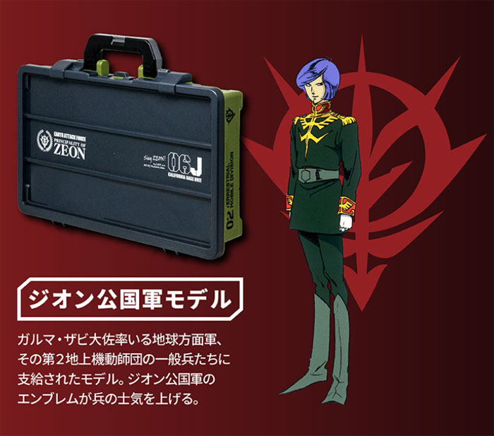 Kakuri Sangyo Mobile Suit Gundam Parts Case Zeon Soldier RK-4500 