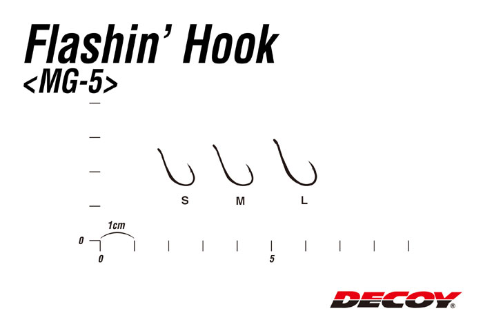 Decoy MG-5 Flashin Hook W Nickel - 【Bass Trout Salt lure fishing web order  shop】BackLash｜Japanese fishing tackle｜