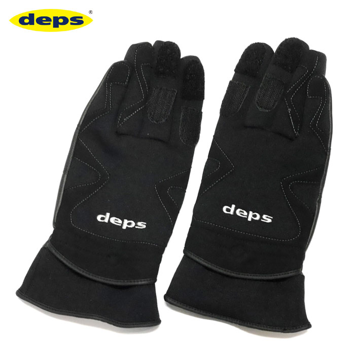 中古品】デプス ウォームアップグローブ ＃ブラック Mサイズ deps