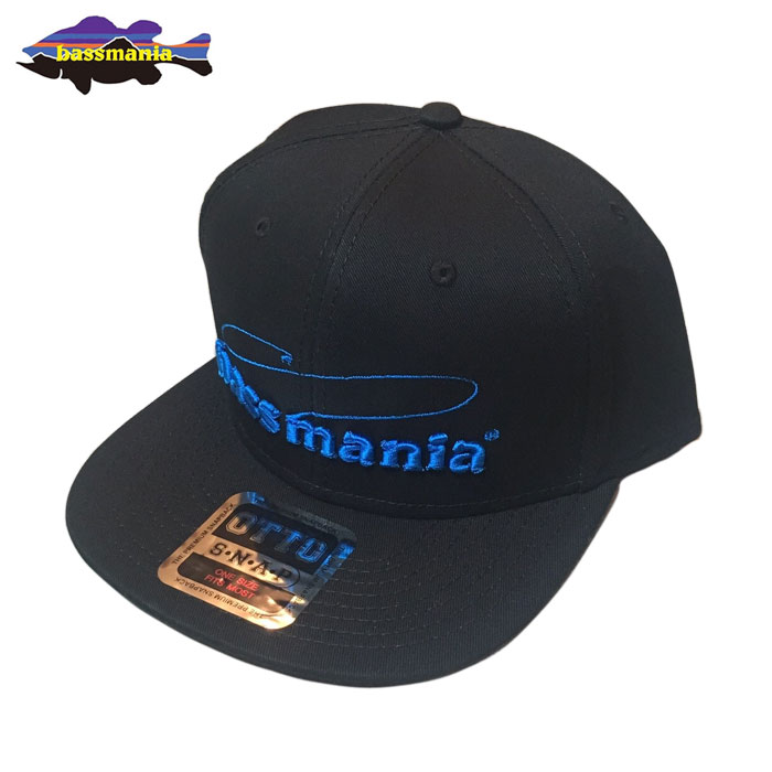 バスマニア 3Dロゴ刺繍フラットキャップ bassmania 3D logo flat cap