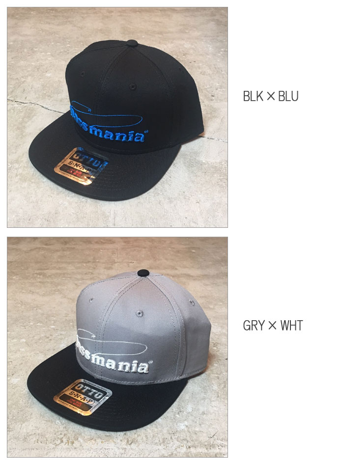 バスマニア 3Dロゴ刺繍フラットキャップ bassmania 3D logo flat cap