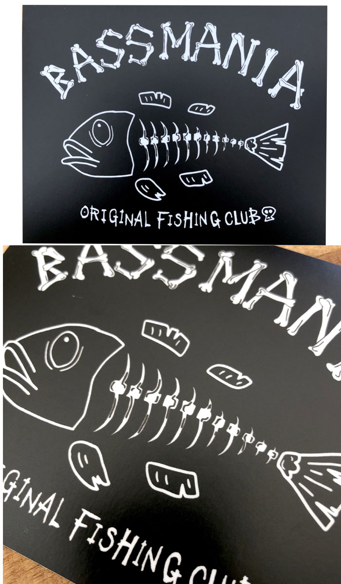 バスマニア フィッシュボーンステッカー Bassmania バス ソルトのルアーフィッシング通販ショップ Backlash バックラッシュ Japanese Fishing Tackle ルアー 釣具通販