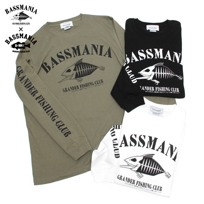 バスマニア×グランダー武蔵 コラボロングスリーブTシャツ bassmania