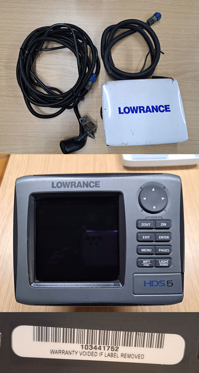 中古品/USED】ローランス HDS-5 魚群探知機 正規品 日本語版 【0000346