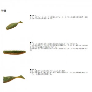 【全9色】バークレイ   パルステール 3インチ    Berkley Pulse Tail