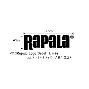 ラパラ ロゴデカール カッティングステッカー Lサイズ Rapala - 【バス