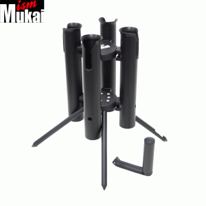 Mukai Fishing Rod stand SPOT-4 for 4 rods with PVC bag