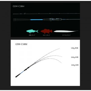 ジャッカル　ジーエスダブル　GSW-C58M　JACKALL　GSW　