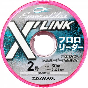 ダイワ エメラルダスフロロリーダー クロスリンク 30m 1.5号～3.0号　（エギング リーダー）