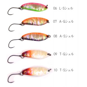 【ClearanceSale】 Anglers system ANSG bucks shell 6.5g abalone-covered spoon buxshell