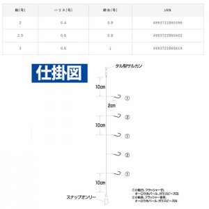 Hayabusa　 Small sweetfish rigging pearl ball & fiber 5 hooks