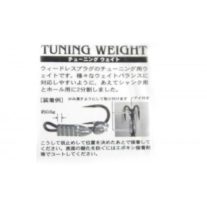 ウィップラッシュファクトリー　フロッグチューニングウェイト　WHIPLASH FACTORY　TUNING WEIGHT