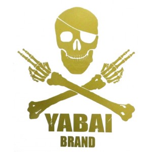 ヤバイブランド　ドクロカッティングステッカー 【2】　YABAI BRAND