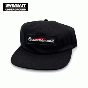 SWIMBAIT UNDERGROUND Wordmark Patch Snapback Hat　