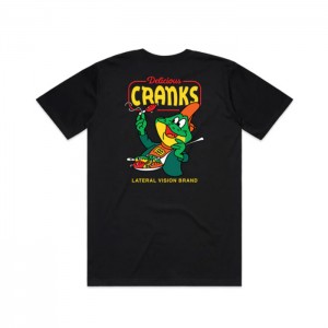 Lateral Vision / ラテラルビジョン  CLASSIC CRANKS TEE  (BLACK)