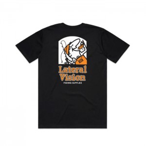 Lateral Vision / ラテラルビジョン  SPECIAL DELIVERY TEE (BLACK)